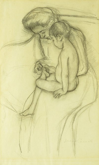 Pedikúra, kolem roku 1908 od Mary Cassatt