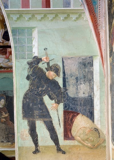 Stětí hlavy Jana Křtitele. 1435 od Tommaso Masolino da Panicale