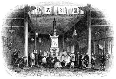 Buddhistický chrám, Čína, 1847 od Mason