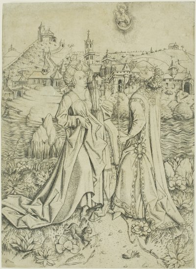 Augusta a Sibyly od Master E.S.