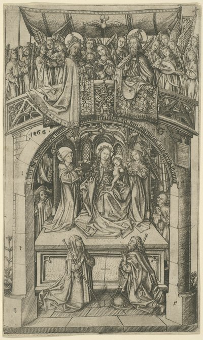 Velká Einsiedeln Madonna od Master E.S.