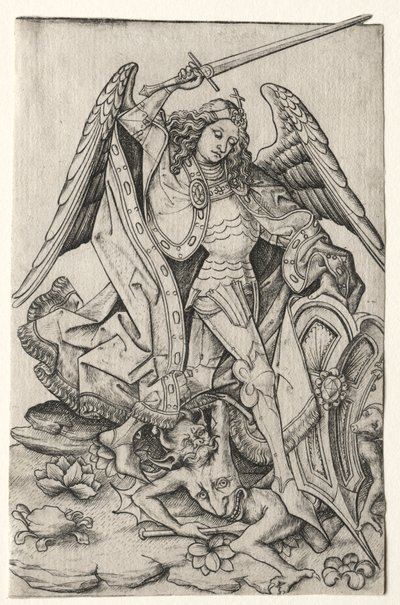 Saint Michael, třetí čtvrtina 15. století. od Master E. S.