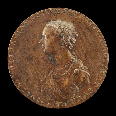 Giulia Orsini, 1537-1598, manželka Baldassarre Rangoni c. 1554 [avers], 1554. od Master IAC. URB.