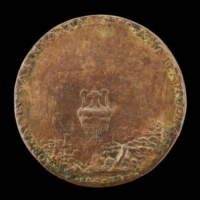 Váza v krajině [revers], 1554. od Master IAC. URB.