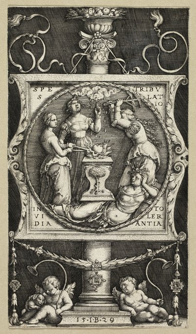 Knihovna Willibalda Pirckheimera od Master I.B.