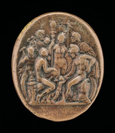 An Assembly of Gods [reverse], druhá polovina 15. století. od Master IO.FF.
