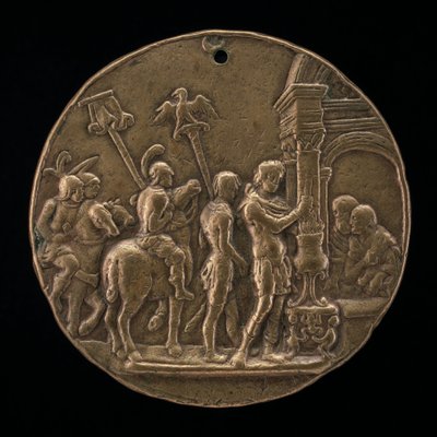 Mucius Scaevola, druhá polovina 15. století. od Master IO.FF.