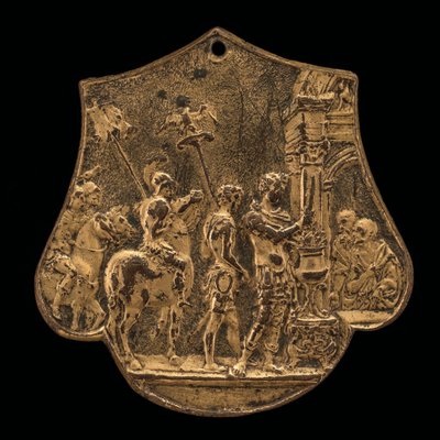 Mucius Scaevola, druhá polovina 15. století. od Master IO.FF.