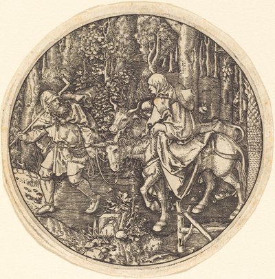 Útěk do Egypta od Master L after Albrecht Dürer