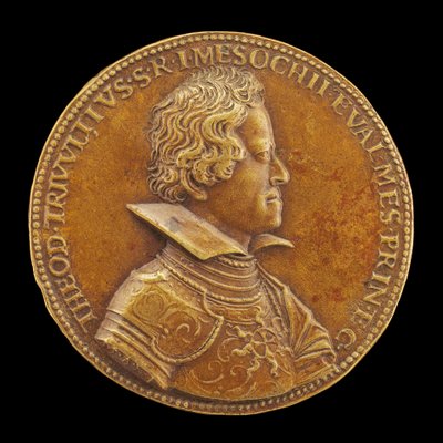 Teodoro Trivulzio, 1597-1657, princ Svaté říše římské, hrabě z Mezoka...polovina 17. století. od Master M.A.S.