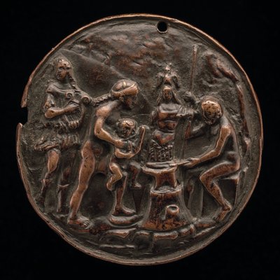 Apollo, Venuše, Mars a Vulkán, cca 1500. od Master M.C.