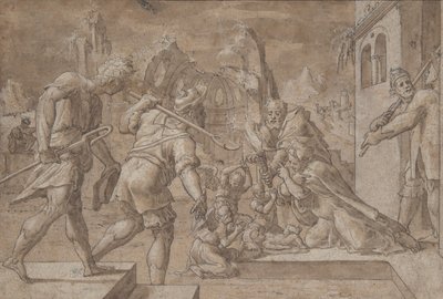 Klanění pastýřů, ca. 1549-50. od Master Of The Liechtenstein Adoration