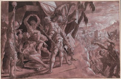 Vojáci objevují Holofernovo tělo od Master Of The Liechtenstein Adoration