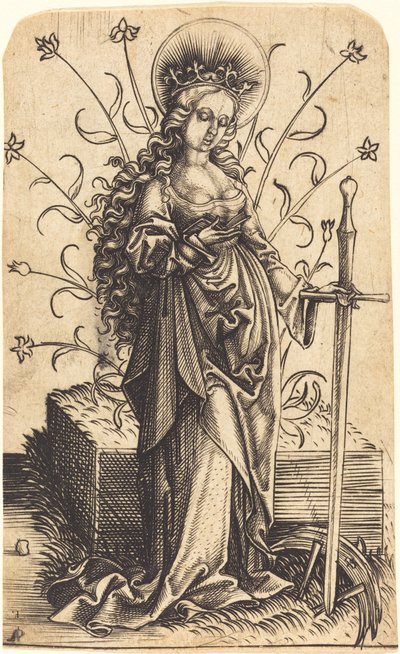 Svatá Kateřina od Master PW of Cologne