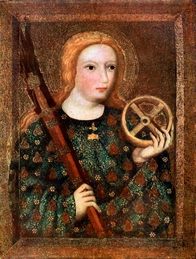Svatá Kateřina, 1365-1367 1955 od Master Theodoric