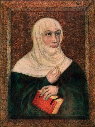 Svatá Klára, 1365-1367 1955 od Master Theodoric