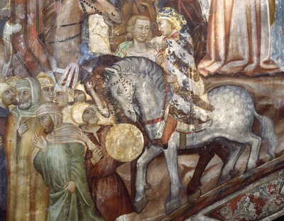 Detail z Ukřižování od Master Trecentesco of Sacro Speco School