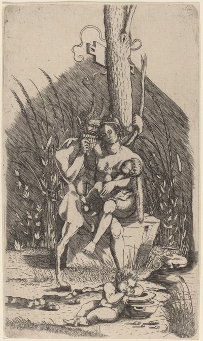 Satyrova rodina od Master of 1515