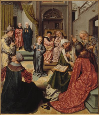 Kristus mezi lékaři, 1515. od Master of 1518.