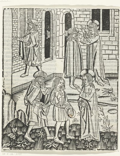 Kristus uzdravuje slepého muže z Bethesdy od Master of Delft (attributed to)