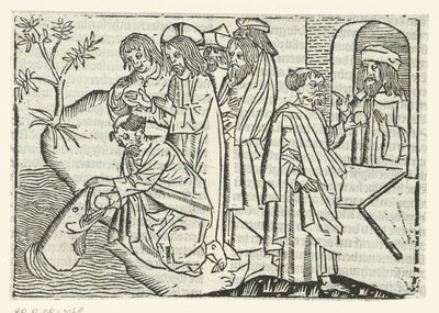 Petra a chrámová daň od Master of Delft (attributed to)