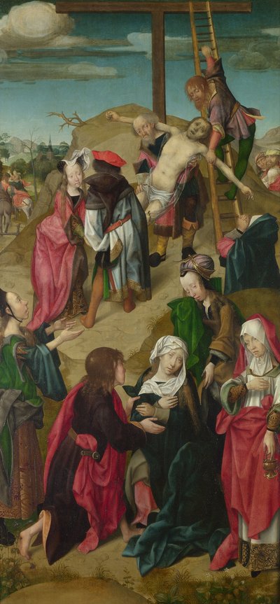 Triptych Deposition: Scény z Umučení Krista, pravý panel, c. 1510 od Master of Delft