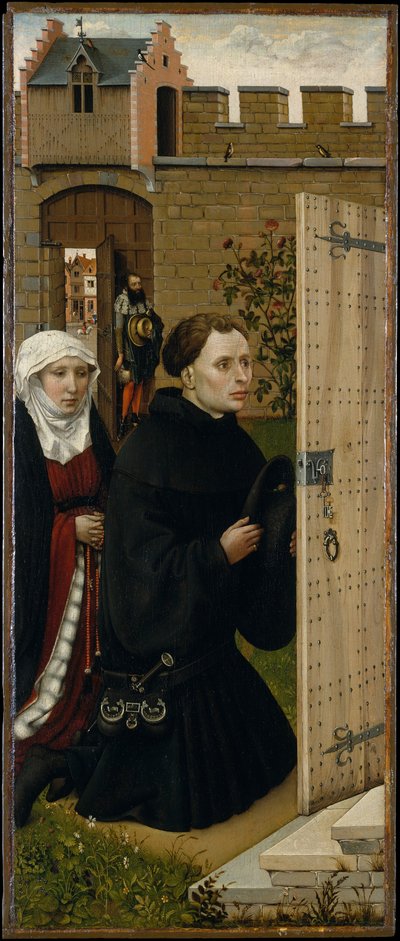 Annunciation Triptych (Merode Altarpiece), c.1427-32 (olej na dubu) od Master of Flémalle