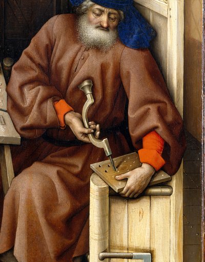 Annunciation Triptych (Merode Altarpiece), c.1427-32 (olej na dubu) od Master of Flémalle