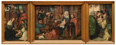 Triptych Epiphany (olej na panelu) od Master of Frankfurt