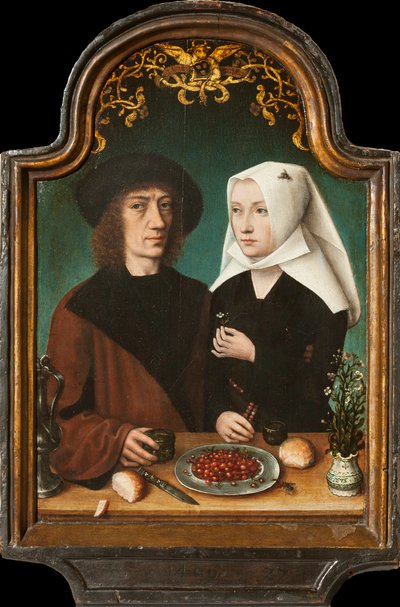 Autoportrét umělce s manželkou, 1496. od Master of Frankfurt