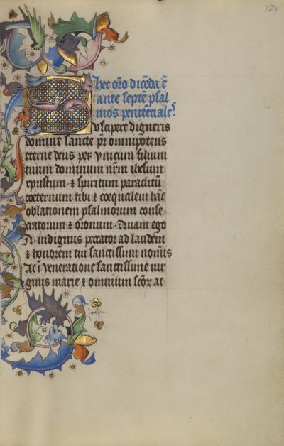 Obydlený Počáteční S od Master of Guillebert de Mets