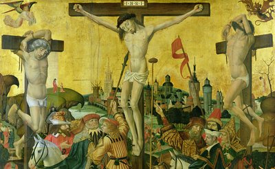 Ukřižování, cca 1500 (detail 148971) od Master of Hamburg