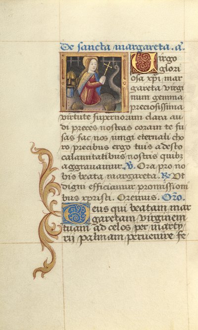 Svatá Markéta a drak od Master of Jacques de Besançon
