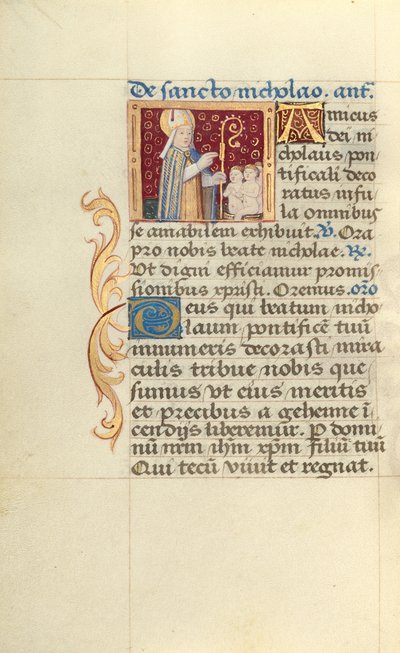Svatý Mikuláš od Master of Jacques de Besançon