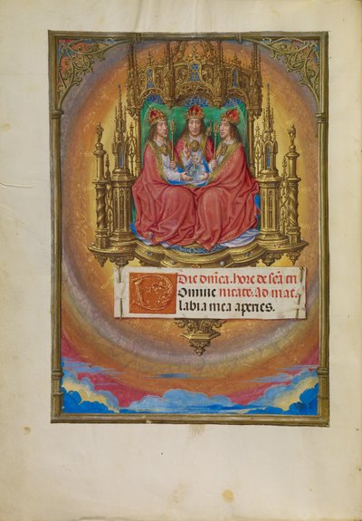 Svatá Trojice na trůně od Master of James IV of Scotland