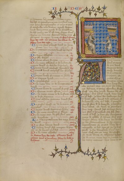 Saul před Samuelem od Master of Jean de Mandeville