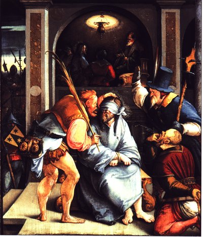 Zesměšňování Krista. od Master of Messkirch