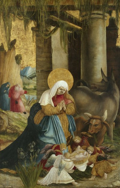 Narození Páně, 1507-10 od Master of Pulkau