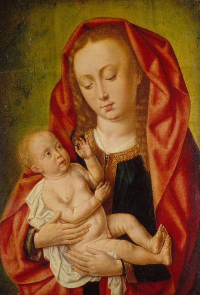 Panna a dítě s vážkou, ca. 1500. od Master of Saint Gilles