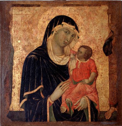 Panna s dítětem (obraz, cca 1350) od Master of Santa Maria di Castello