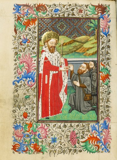 Svatý Eduard Vyznavač od Master of Sir John Fastolf