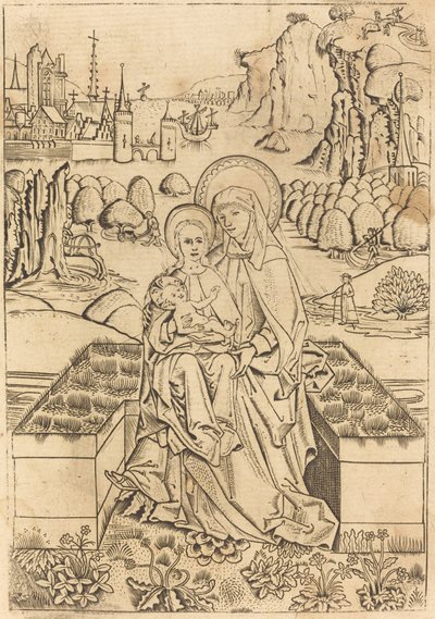 Madona s dítětem se svatou Annou od Master of St. Sebastian