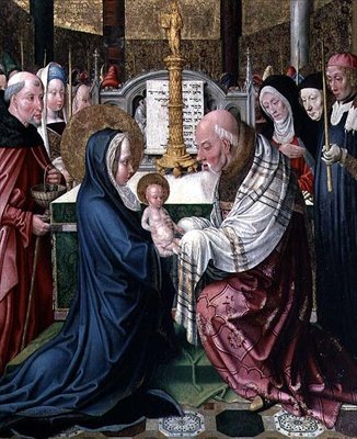 The Presentation in the Temple, c.1490 (olej na panelu) od Master of St. Severin