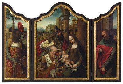 Klanění tří králů od Master of the Antwerp Adoration