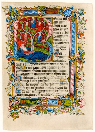 Strom Jesse, počátek 15. století. od Master of the Beaufort Saints