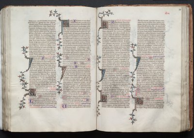 Gothajský misál: Fol. 100r, Text, c. 1375. od Master of the Boqueteaux