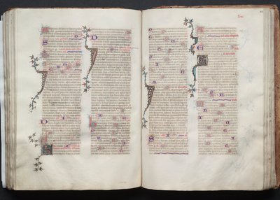 Gothajský misál: Fol. 105v, text, c. 1375. od Master of the Boqueteaux