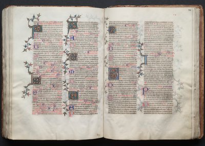 Gothajský misál: Fol. 121r, Text, c. 1375. od Master of the Boqueteaux