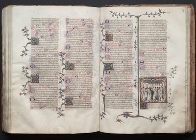 Gothajský misál: Fol. 126v, Text, c. 1375. od Master of the Boqueteaux