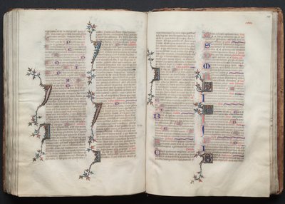 Gothajský misál: Fol. 129v, Text, c. 1375. od Master of the Boqueteaux
